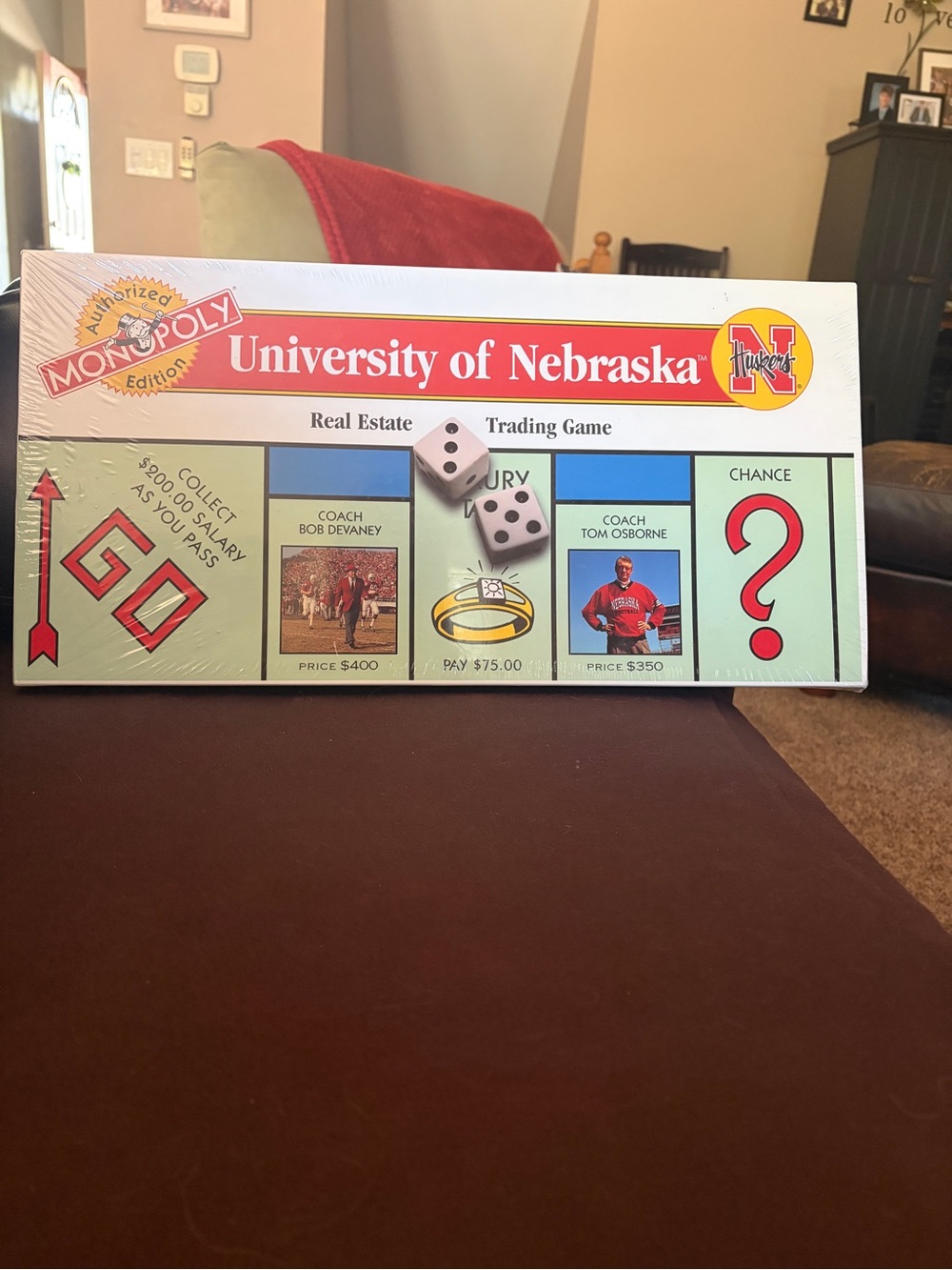 Collectible Monopoly never opened University of Nebraska Edition Board Game